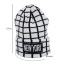 Trendy Black+white Grid Pattern Decorated Knitting Cap