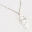 Fashion White Bullet Pendant Decorated Simple Design Alloy Chains
