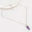 Fashion Purple Bullet Pendant Decorated Simple Design