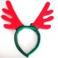 Personality Red+green Bell & Antlers Head Decorated Simple Design