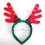 Personality Red+green Bell & Antlers Head Decorated Simple Design
