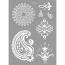 Personality White Lace Flower Shape Decorated Temporary Design