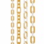 Personality Gold+silver Color Chains Pattern Waterproof Temporary Design