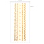 Personality Gold Color Chains Pattern Flash Sheet Temporary Design