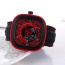 Casual Red Second Disc Decorated Square Shape Design