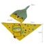 Lovely Yellow Stripe Pattern Decorated Cartoon Bear Design With Scarf Cotton Children's Hats