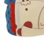 Lovely Dark Blue+beige Dots Pattern Decorated Catoon Deer Design With Scarf Cotton Children's Hats
