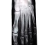 Retro Dark Blue Skeleton Feet Pattern Decorated 3d Effect Design