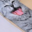 Retro Gray Cat Pattern Decorated 3d Effect Design