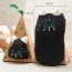 Lovely Black Cartoon Cat Pattern Decorated Simple Design For Kids
