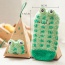 Lovely Green Cartoon Frog Pattern Decorated Simple Design For Kids