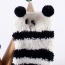 Lovely Black+white Cartoon Panda Pattern Decorated Simple Design For Kids