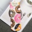 Retro Multicolor Doughnut Pattern Decorated 3d Effect Design