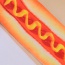 Retro Yellow+red Hot Dog Pattern Decorated 3d Effect Design