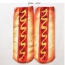 Retro Yellow+red Hot Dog Pattern Decorated 3d Effect Design