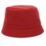 Cute Red Letter Embroideried Decorated Bucket Shape Design