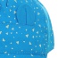 Cute Blue Triangle Pattern&ears Decorated Pure Color Design