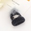 Cute Gray Star&fuzzy Ball Decorated Hat Shape Design
