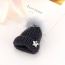 Cute Gray Star&fuzzy Ball Decorated Hat Shape Design