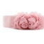Elegant Pink Double Flower Decorated Pure Color Design
