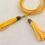 Retro Yellow Rope Weave Pure Color Taseel Pendant Design
