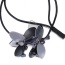 Personality Black Flower Pendant Decorated Simple Design Mn Acrylic Bib Necklaces