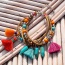 Personality Multicolor Tassel Decorated Multilayer Design Acrylic Fashion Bracelets