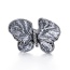 Vintage Anti-silver Butterfly Shape Decorated Open Design  Alloy Fashion Rings