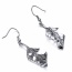 Vintage Anti-silver Hollow Out Leaf Decorated Simple Design Alloy Fashion earrings