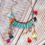 Bohemia Multi-color Multielement&tassel Pendant Decorated Simple Design Alloy Bib Necklaces