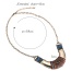 Exaggerate Coffee Half-moon-shaped Decorated Simple Design Alloy Bib Necklaces