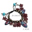 Vintage Multi-color Multi-element Decorated Beads Weaving Design  Alloy Fashion Bracelets