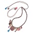 Vintage Coffee Multi-element Pendant Decorated Simple Design Alloy Bib Necklaces