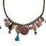 Vintage Coffee Multi-element Pendant Decorated Simple Design Alloy Bib Necklaces