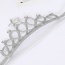 Cute Silver Color Star&diamond Decorated Crown Shape Design