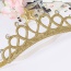 Cute Gold Color Star&diamond Decorated Crown Shape Design Fabric Kids Accessories