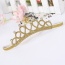 Cute Gold Color Star&diamond Decorated Crown Shape Design Fabric Kids Accessories