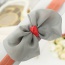 Cute Gray Bowknot Shape Decorated Simple Design