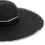 Trendy Black Pure Color Decorated Sun Hat