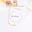 Personality Gold Color Metal Pipe Decorated Simple Design