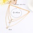 Personality Gold Color Diamond Decorated Multilayer Design