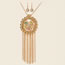 Elegant Multi-color Long Tassel&waterdrop Shape Pendant Decorated Simple Design Alloy Jewelry Sets