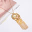 Elegant Multi-color Long Tassel&waterdrop Shape Pendant Decorated Simple Design Alloy Jewelry Sets