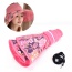 Trending Pink Flower Pattern&lence Decorated Large Brim Folding Design(rondom Color Straps)