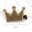 Sweet Gold Color Crown Shape Decorated Simple Design