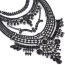 Fashoin Black Geometric Shape Decorated Short Chain Design