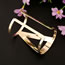 Trending Gold Color Hollow Out Triangle Opening Design