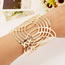 Trending Silver Color Circle Pattern Hollow Out Opening Design