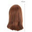 Fashion Linen Yellow Tilted Bang Rinka Haircut Curly Design High%2dtemp Fiber Wigs