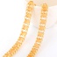 Fashion Champagne Beads Decorated Chains Weave Design